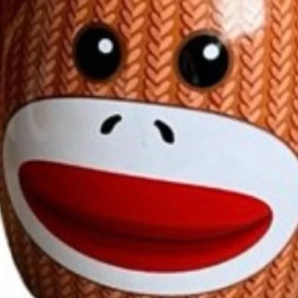 SOCK MONKEY Mug Double-Handled Double-Sided Ceramic Sweet Dishwasher-Safe 12 oz - Picture 3 of 8